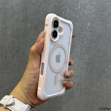 🔥 夏日雙色 四角防摔 磁吸 手機殼 防摔殼 適用 iPhone 16 15 14 13 12 11 pro max