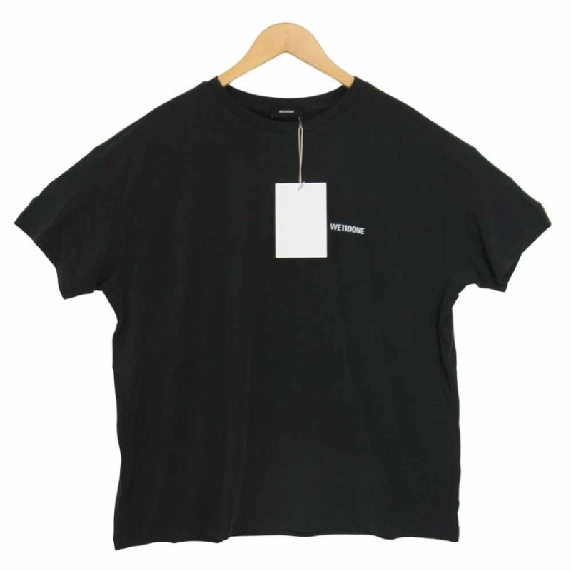 ウェルダン WE11DONE 21AW WD-TP2-20-710-U-BK OVERSIZED JERSEY TEE オーバーサイズ ジャージー  Tシャツ ブラック系 M【新古品】【未使用】【中古】 | LINEショッピング