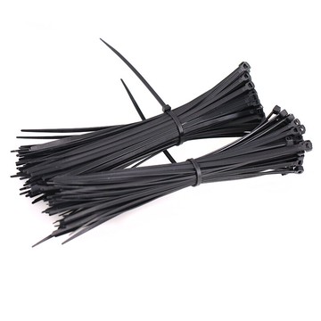 4*250mm黑白色扎帶尼龍固定座卡扣標簽線束收緊自鎖扣捆扎帶250條