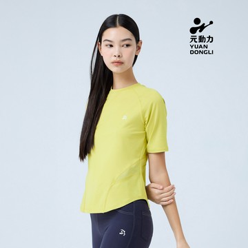 元動力 拉克蘭袖修身上衣(芥黃；S-L)