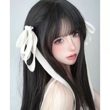 免運💦法式復古蝴蝶結飄帶髮夾女2026新款發頭飾垂耳兔新娘頭紗拍照道具髮圈 髮夾 緞帶 彈簧夾 髮圈 髮飾 皮筋髮飾