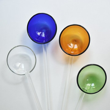 耐熱玻璃勺大號盛湯勺子家用果撈勺加厚釀酒勺透明茶湯勺網紅大勺