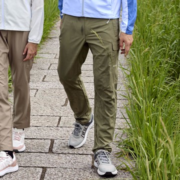 男款循環輕薄長褲(A1PAFF08MC軍綠/工裝感/多口袋設計/都會休閒)