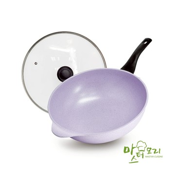 【MASTER CUISINE】吉拉朵系列-薰衣草鈦陶瓷不沾炒鍋組32cm(附蓋)