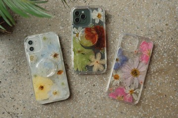 客製專區/訂製款押花手機殼 樹脂防摔 獨一無二手作 真花保存