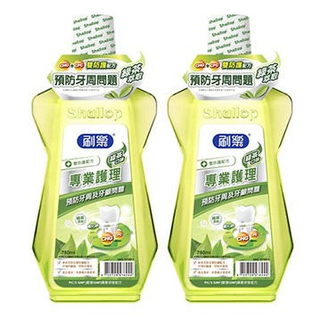 刷樂 漱口水-綠茶口味500ml 超值2入組【德芳保健藥妝】