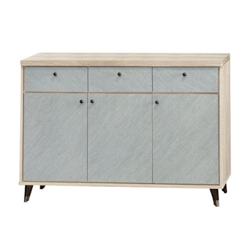 文創集 畢特亞雙色4尺三門三抽低餐櫃-120x40x82cm免組