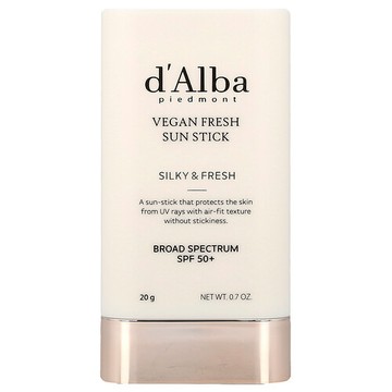 d'Alba, 全素抗曬棒，SPF 50+，0.7 盎司（20 克）