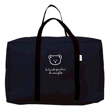 被子收納袋 黑色熊 防水大容量輕量化  52 x 33 x 20cm  1個裝  1個