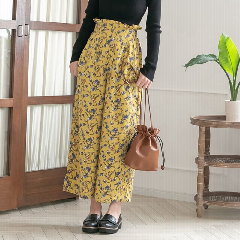 Evris ハイウエストタックワイドパンツ 通販 Lineポイント最大get Lineショッピング