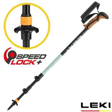 【LEKI】KHUMBU AS 輕量軟木塑型握把快速扣避震登山杖(110-145cm/單支販售)/ 65620261