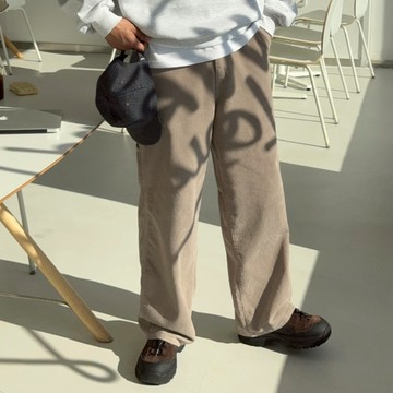 【Metanoia】🇰🇷韓製  補丁工裝燈芯絨落地褲