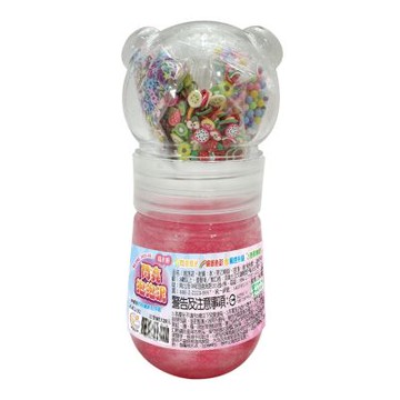 【双美】閃亮泡泡泥：珠光粉（內含粉色泡泡泥+奇幻亮片+彩虹珠珠+水果軟陶）