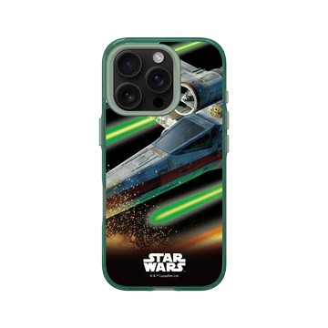 iPhone 16 Pro Clear 憂墨綠 - 迪士尼-星際大戰 Star Wars - X翼戰機