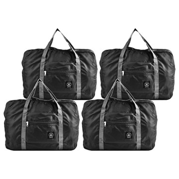 多功能折疊旅行包 黑色 4個/組  46 x 30.5 x 14cm  1組