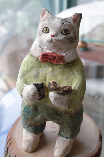 靈魂貓咪陶偶系列~我享受一個人獨處的時光