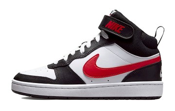 COURT BOROUGH MID 2 GS WHITE BLACK UNIVERSITY RED