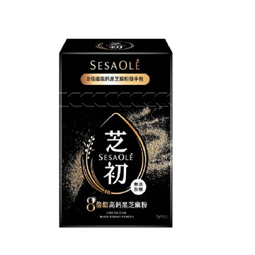 芝初 高鈣黑芝麻粉(隨手包)x2盒 (7gx12包/盒)