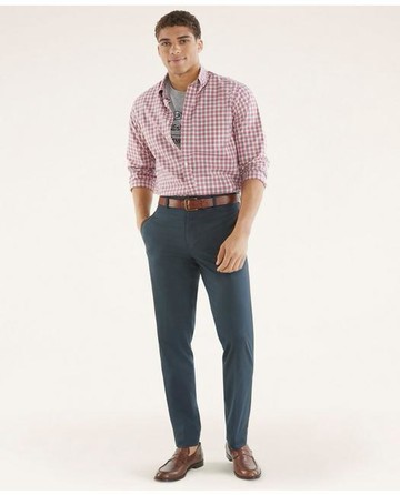 Brooks Brothers Men's Clark Straight-Fit Stretch Advantage Chino Pants | Navy | Size 38 30