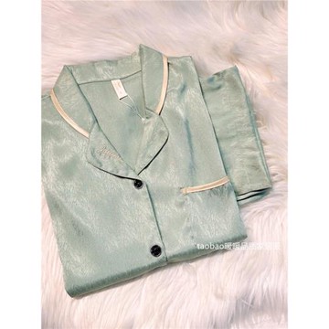 高級感冰絲睡衣女夏天短袖短褲長褲三件套情侶一男一女休閑家居服