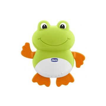 Chicco 動感青蛙洗澡玩具  綠色 + 橙色 + 白色  1個