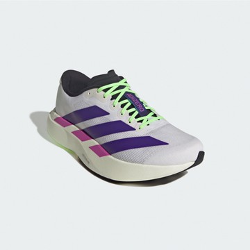 [ACS] adidas 慢跑鞋 Adizero Evo SL M 男鞋 白 紫 緩震 彈力 運動鞋 愛迪達 JS4495