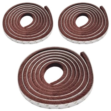 minono 米諾諾 氣密隔音防撞毛刷 2m  200 x 0.9 x 0.8cm  棕色  3個