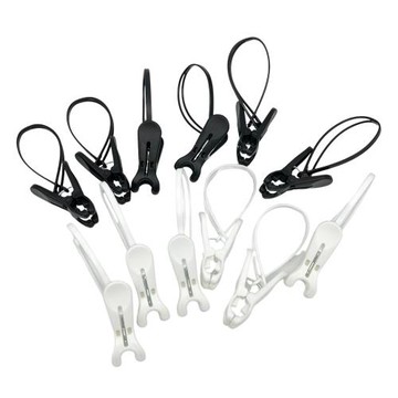 黑白配可吊式Y型衣夾12入