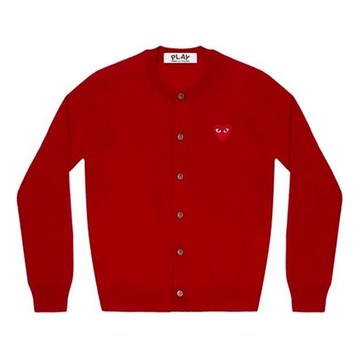 (WMNS) COMME des GARCONS PLAY Cardigan Red Emblem 'Red'