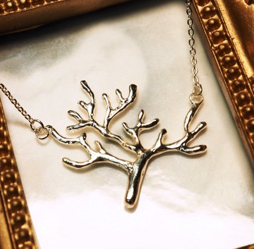 樹枝珊瑚925銀項鍊