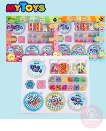 韓國 MYTOYS 史萊姆 果凍 禮盒 果汁假水 Q彈透態 奶油棉花糖 黏土 紓壓 兒童玩具　MY TOYS