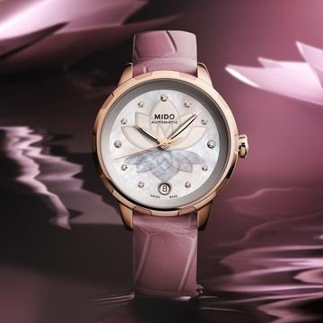 MIDO 美度 Rainflower Night 花雨系列機械女錶-34mm(M0432073610600)