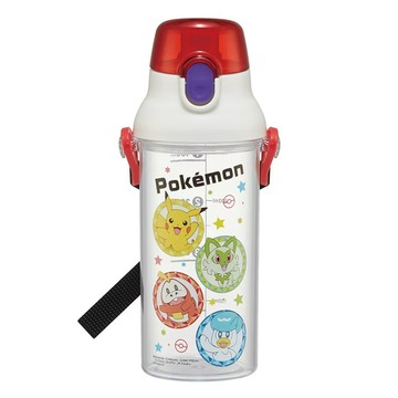 Skater 直飲透明水壺 帶刻度  寶可夢 透明色  480ml  1個