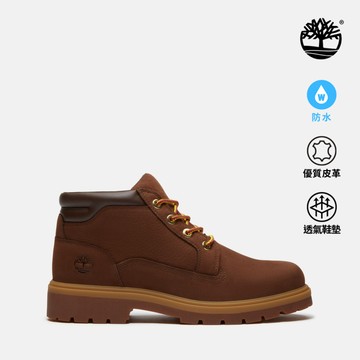 Timberland 男款深棕色休閒防水中筒靴|A2JVEW07