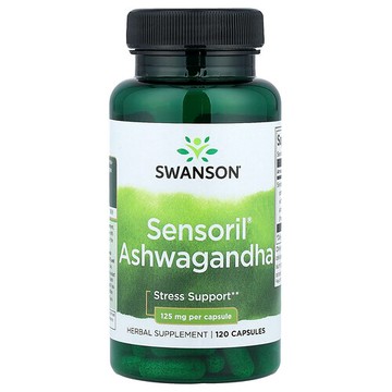 Swanson Vitamins, Sensoril® 南非醉茄，125 毫克，120 粒膠囊