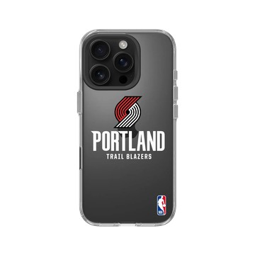 iPhone 16 Pro Clear Case（相機按鈕） 透明 - NBA - Logo-波特蘭拓荒者 Portland Trail Blazers - Light