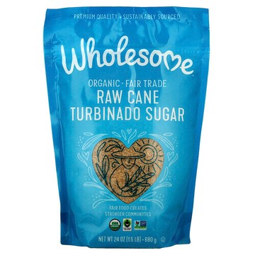 Wholesome Sweeteners, 有機紅糖，未加工蔗糖，1.5 磅（24 盎司）- 680 克