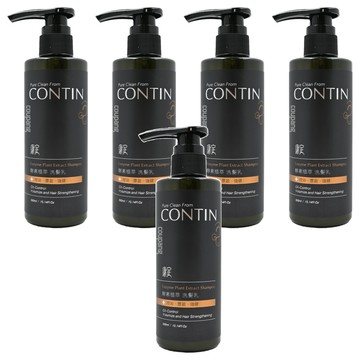 CONTIN 康定 酵素植萃洗髮乳  5瓶  300ml