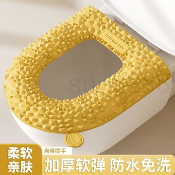 臺灣出貨馬桶防水可擦免洗粘貼四季手提通用家用坐墊墊子EVA保暖水洗墊子