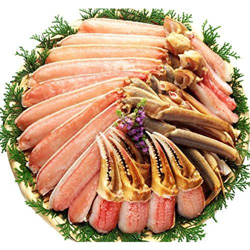 肩肉なし 超特大＆超極太サイズ 限定 カット 生 ズワイガニ 1kg（総重量1.3kg）約4人前 かに刺し カニ鍋 かにしゃ