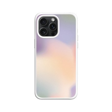 iPhone 15 Pro Max SolidX 白 - 石紋與渲染 / Marble & Dreamy Gradient - 輕舞光暈
