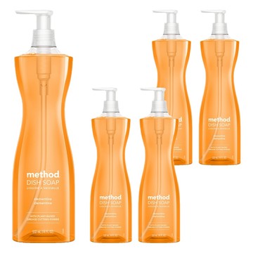 method 美則 純淨洗碗精 克萊門氏柑橘  532ml  5瓶