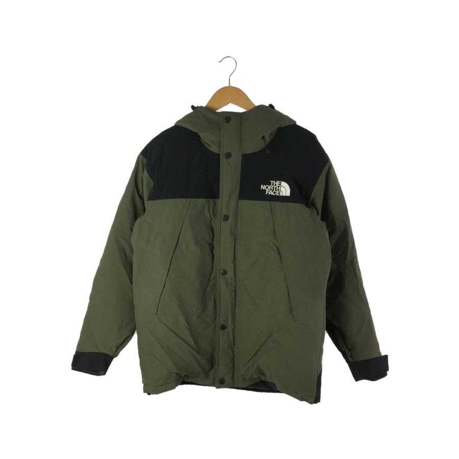 THE NORTH FACE◇MOUNTAIN DOWN JACKET L ゴアテックス カーキ