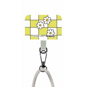 Ashleigh Green Lime Checkers 手機掛繩連夾片6mm/10mm粗掛繩