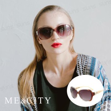 ME&CITY 甜美蝴蝶結造型太陽眼鏡 時尚漸層系列 抗UV400 (ME 1225 G01)