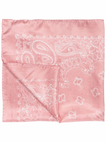 Golden Goose - silk bandana scarf - unisex - Silk - One Size - Pink