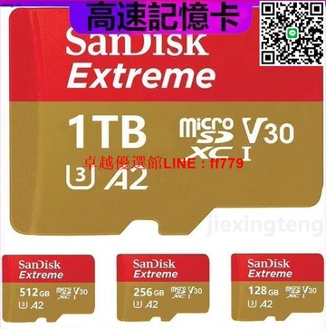 【卓越優選館】SanDisk Extreme MicroSD A2高速記憶卡U3 1tb 25