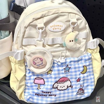 👜爆款書包👜 新款初中百搭雙肩包少女日系ins揹包高顏值學生可愛大容量書包書包 雙肩包 包包