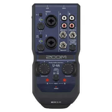 ZOOM U-44行動錄音介面  U-44  深藍色