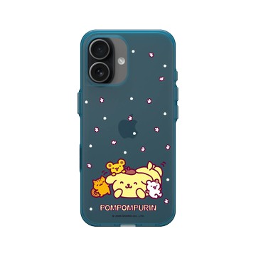 iPhone 17 Clear (相機按鈕) 夜幕藍 - 三麗鷗-布丁狗30週年 PomPomPurin (30th Anniversary) - 一起玩耍
